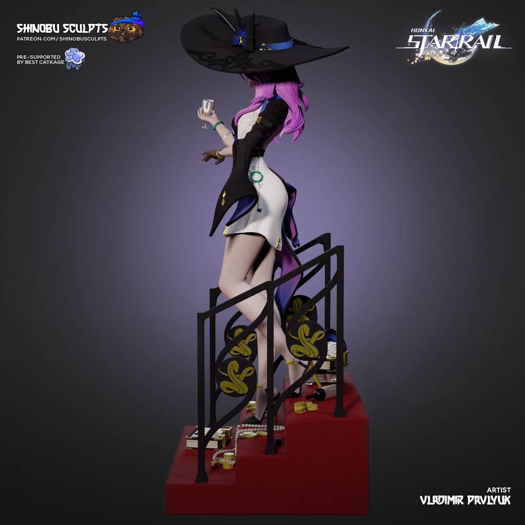 P站图纸印象馆 Shinobu Sculpts 崩坏:星穹铁道 翡翠 Shinobu Sculpts 崩坏:星穹铁道 翡翠