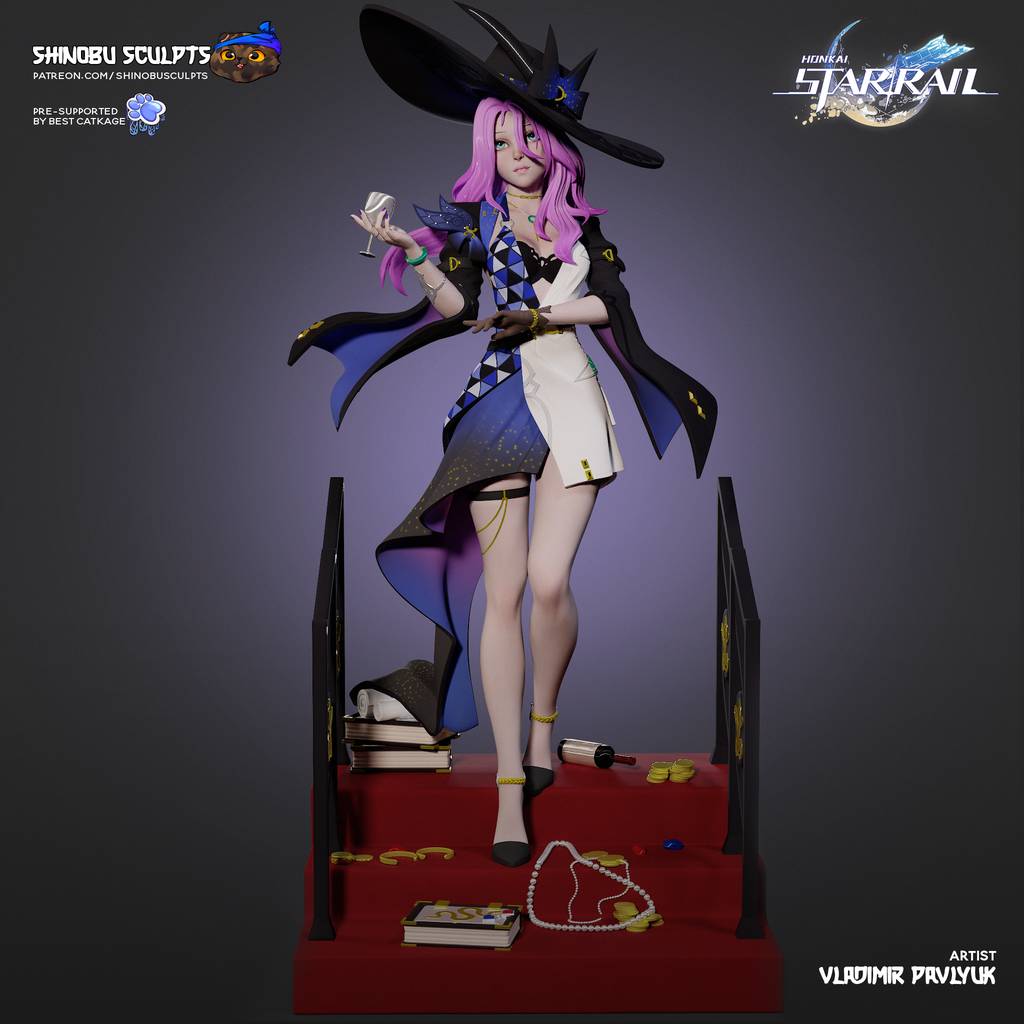 P站图纸印象馆 Shinobu Sculpts 崩坏:星穹铁道 翡翠 Shinobu Sculpts 崩坏:星穹铁道 翡翠