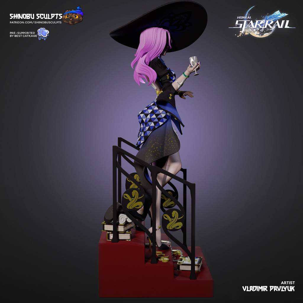 P站图纸印象馆 Shinobu Sculpts 崩坏:星穹铁道 翡翠 Shinobu Sculpts 崩坏:星穹铁道 翡翠