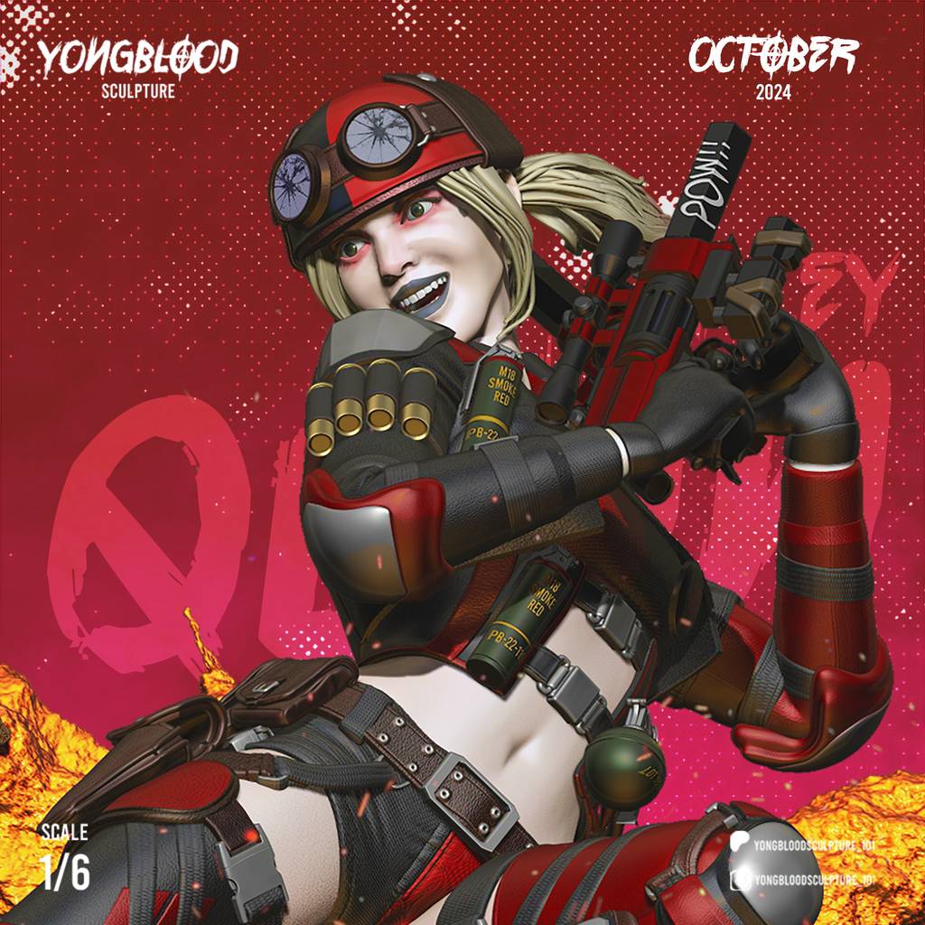 P站图纸印象馆 Yongblood Sculpture DC漫画 哈莉·奎茵 Yongblood Sculpture DC漫画 哈莉·奎茵