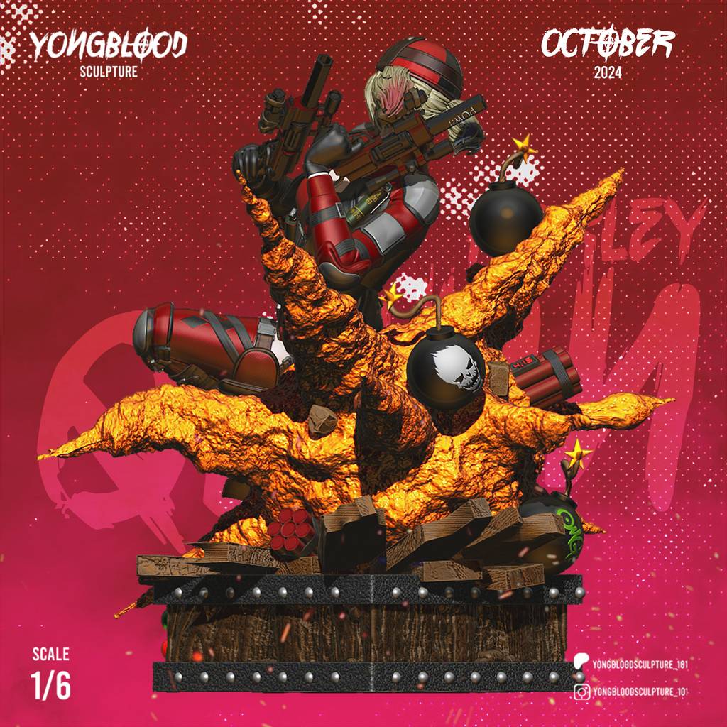 P站图纸印象馆 Yongblood Sculpture DC漫画 哈莉·奎茵 Yongblood Sculpture DC漫画 哈莉·奎茵