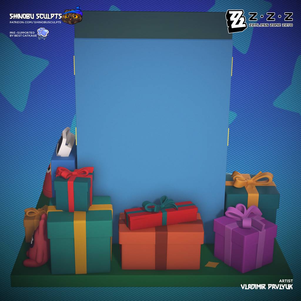 P站图纸印象馆 Shinobu Sculpts 绝区零 Sharkboo Shinobu Sculpts 绝区零 Sharkboo