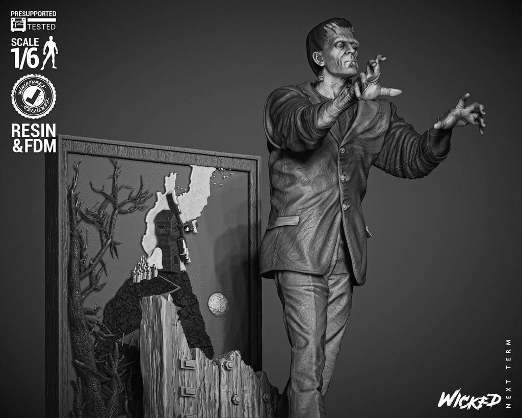 P站图纸印象馆 3DWicked 科学怪人 弗兰肯斯坦 3DWicked 科学怪人 弗兰肯斯坦