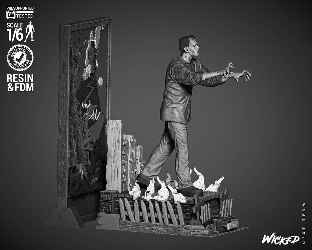 P站图纸印象馆 3DWicked 科学怪人 弗兰肯斯坦 3DWicked 科学怪人 弗兰肯斯坦