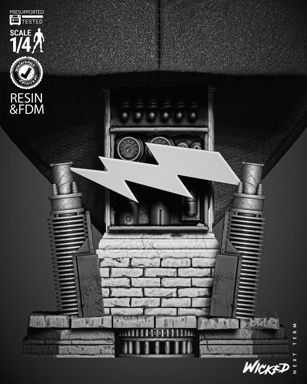 P站图纸印象馆 3DWicked 科学怪人 弗兰肯斯坦 3DWicked 科学怪人 弗兰肯斯坦