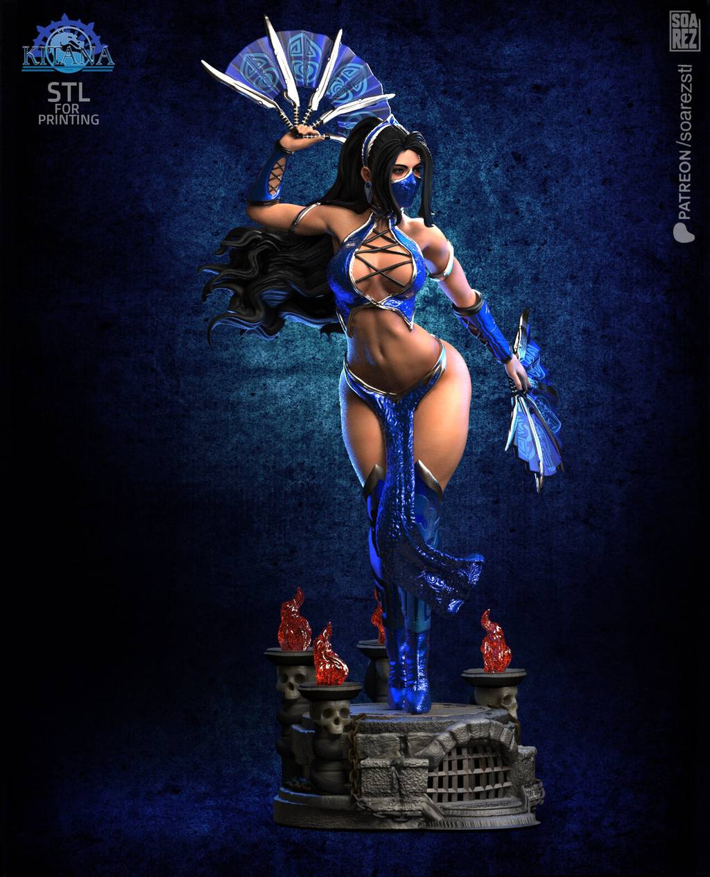 P站图纸印象馆 Soarez3D 真人快打 吉塔娜 Soarez3D 真人快打 吉塔娜