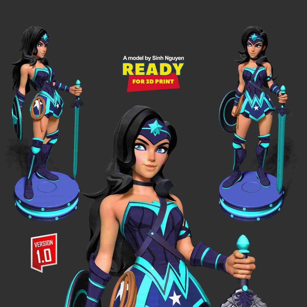 P站图纸印象馆 Sinh Nguyen DC漫画 神奇女侠 Sinh Nguyen DC漫画 神奇女侠