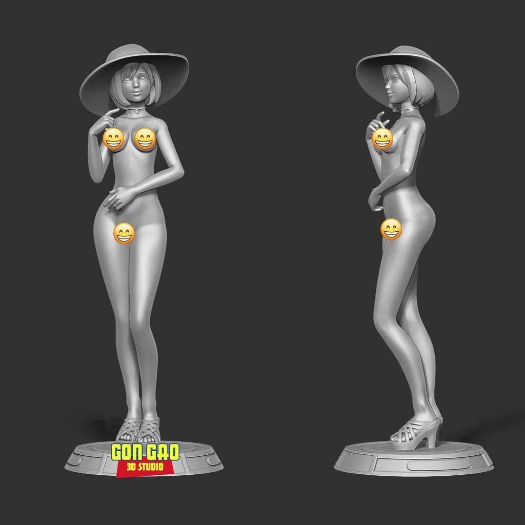 P站图纸印象馆 Sinh Nguyen 戴红帽子的女孩 Sinh Nguyen 戴红帽子的女孩