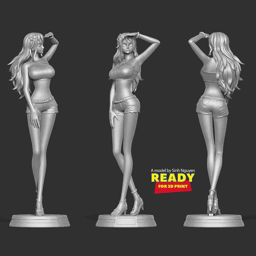 P站图纸印象馆 Sinh Nguyen 海贼王 娜美 Sinh Nguyen 海贼王 娜美