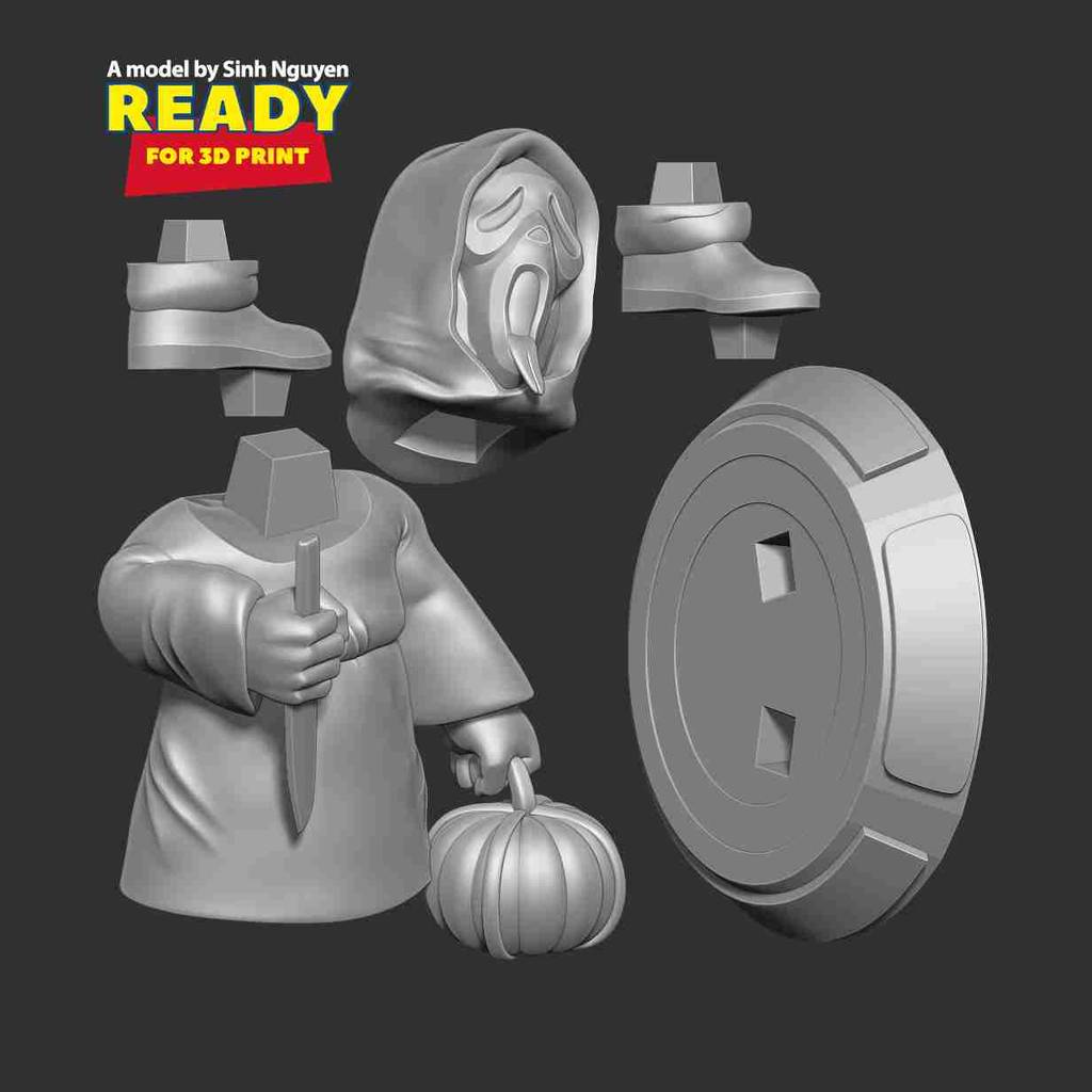 P站图纸印象馆 Sinh Nguyen 惊声尖叫 鬼面 Sinh Nguyen 惊声尖叫 鬼面