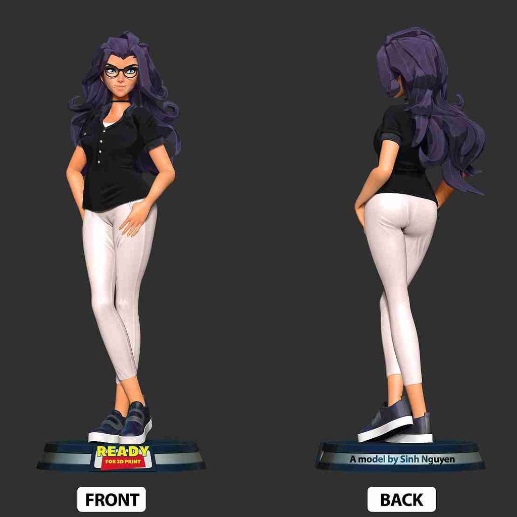 P站图纸印象馆 Sinh Nguyen 戴眼镜的女孩 Sinh Nguyen 戴眼镜的女孩