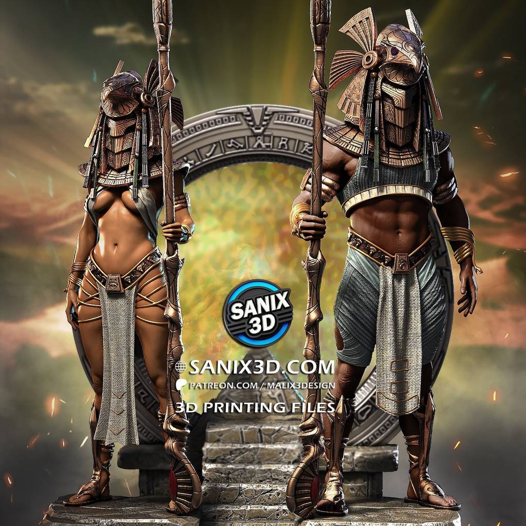 P站图纸印象馆 Sanix3d 星际之门 霍鲁斯卫士 Sanix3d 星际之门 霍鲁斯卫士