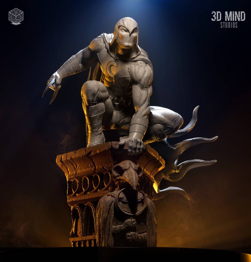 P站图纸印象馆 PolyMind 漫威 月光骑士 PolyMind 漫威 月光骑士