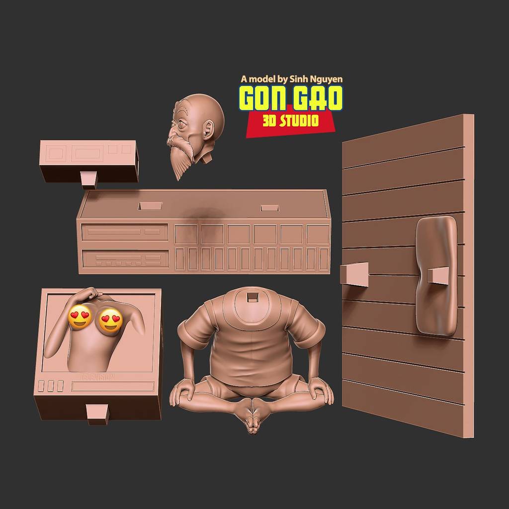 P站图纸印象馆 Sinh Nguyen 龙珠 龟仙人 Sinh Nguyen 龙珠 龟仙人