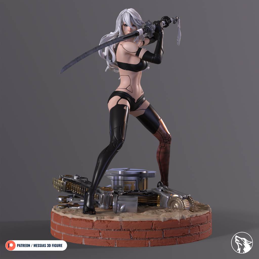 P站图纸印象馆 Messias 3D 尼尔:机械纪元 尤尔哈A型二号 Messias 3D 尼尔:机械纪元 尤尔哈A型二号