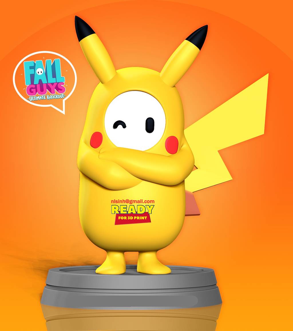 P站图纸印象馆 Sinh Nguyen 糖豆人比卡丘 Sinh Nguyen 糖豆人比卡丘