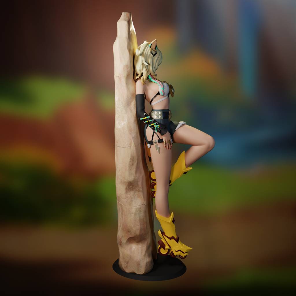 P站图纸印象馆 FunserviceSTL 原神 希诺宁 FunserviceSTL 原神 希诺宁