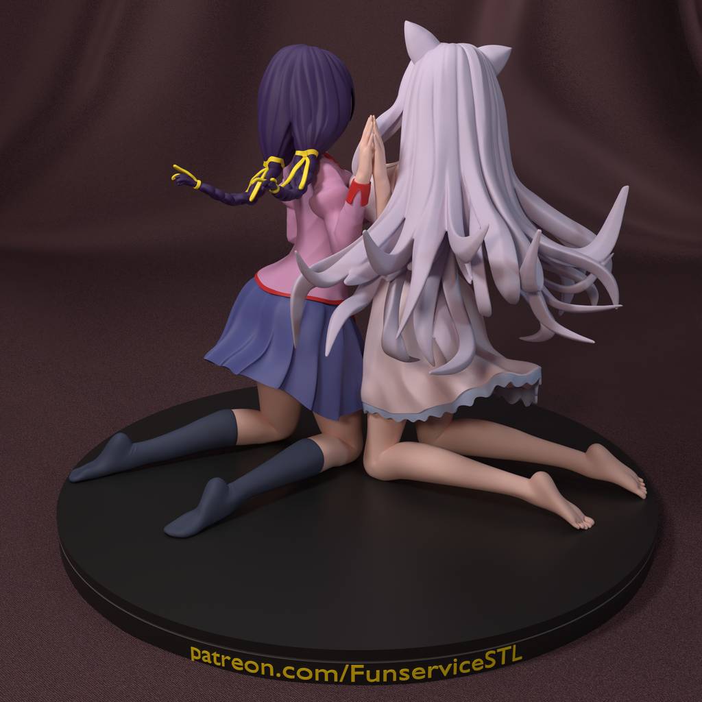 P站图纸印象馆 FunserviceSTL 物语系列 羽川翼 FunserviceSTL 物语系列 羽川翼