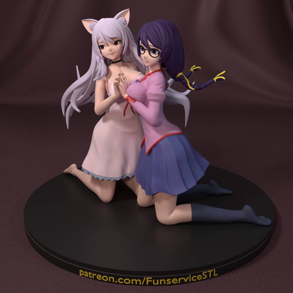 P站图纸印象馆 FunserviceSTL 物语系列 羽川翼 FunserviceSTL 物语系列 羽川翼