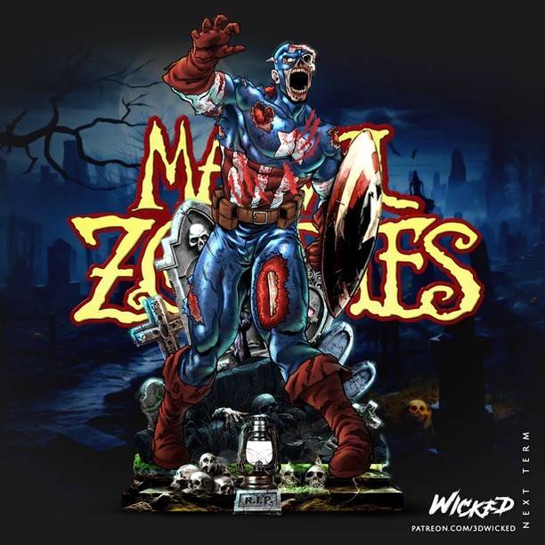 P站图纸印象馆 3DWicked 漫威 美国队长 3DWicked 漫威 美国队长