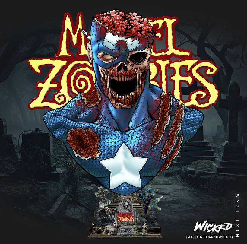 P站图纸印象馆 3DWicked 漫威 美国队长 3DWicked 漫威 美国队长