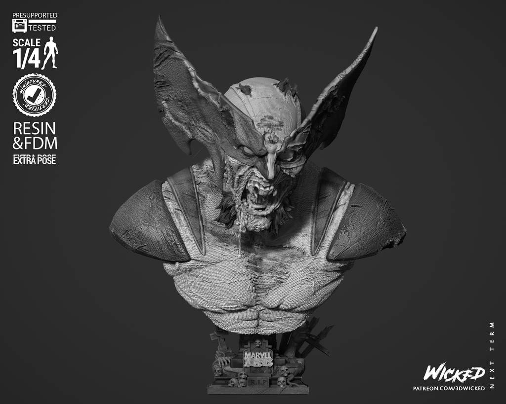 P站图纸印象馆 3DWicked 漫威 金钢狼 3DWicked 漫威 金钢狼