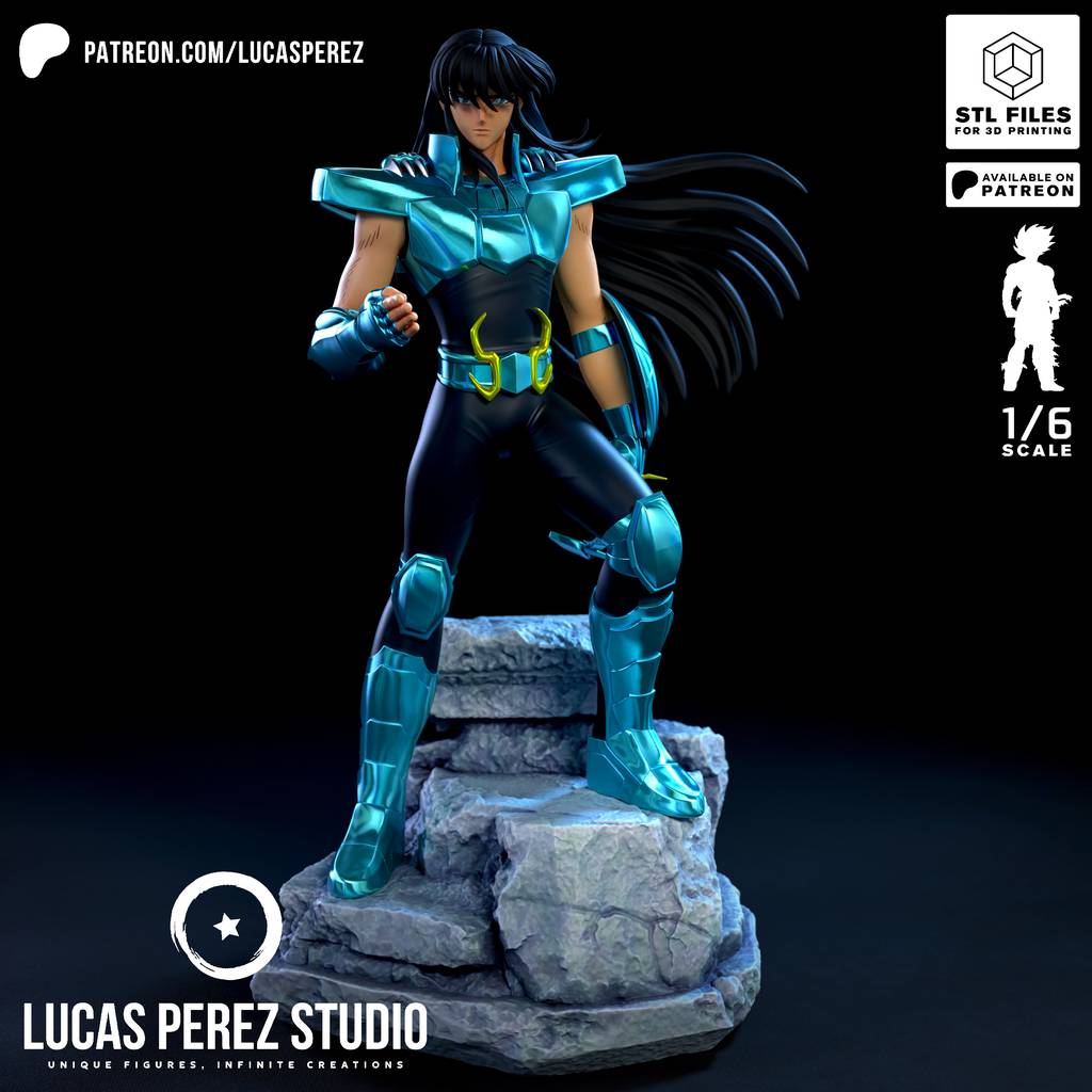 P站图纸印象馆 Lucas Perez 圣斗士星矢 紫龙 Lucas Perez 圣斗士星矢 紫龙