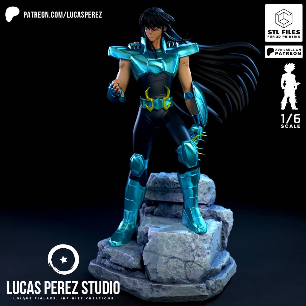 P站图纸印象馆 Lucas Perez 圣斗士星矢 紫龙 Lucas Perez 圣斗士星矢 紫龙