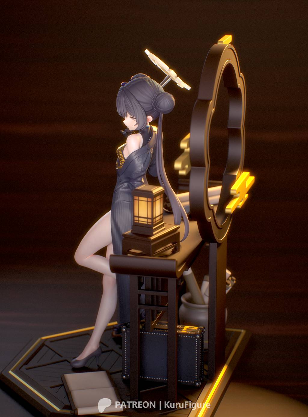 P站图纸印象馆 Kuru Figure 蔚蓝档案 龙华妃咲 Kuru Figure 蔚蓝档案 龙华妃咲