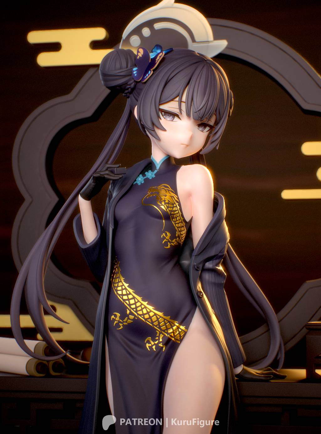 P站图纸印象馆 Kuru Figure 蔚蓝档案 龙华妃咲 Kuru Figure 蔚蓝档案 龙华妃咲