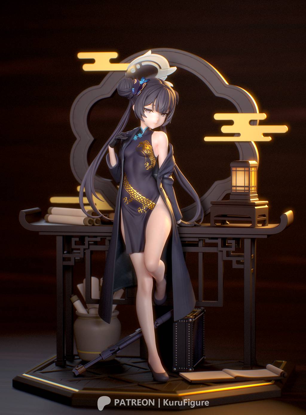 P站图纸印象馆 Kuru Figure 蔚蓝档案 龙华妃咲 Kuru Figure 蔚蓝档案 龙华妃咲