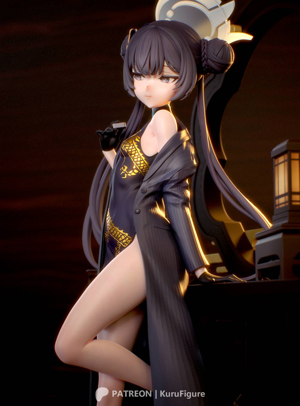 P站图纸印象馆 Kuru Figure 蔚蓝档案 龙华妃咲 Kuru Figure 蔚蓝档案 龙华妃咲