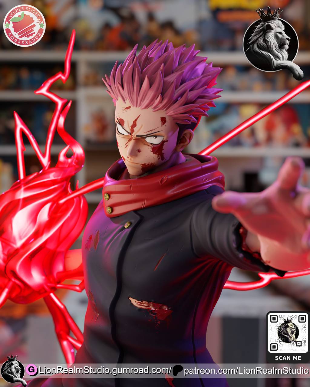 P站图纸印象馆 LionRealm 咒术回战 虎杖悠仁 LionRealm 咒术回战 虎杖悠仁