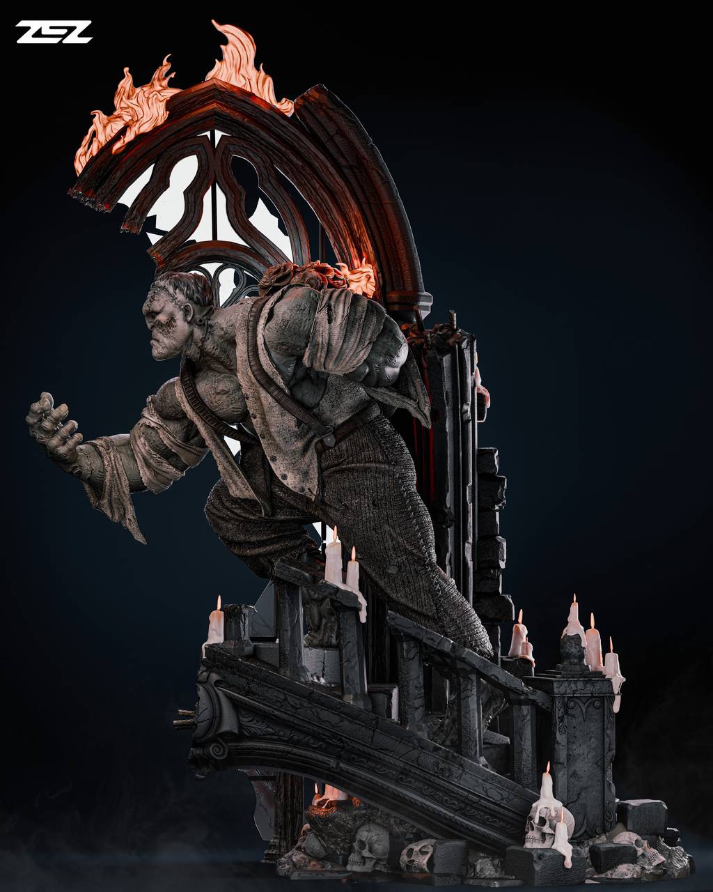 P站图纸印象馆 ZEZ STUDIOS 科学怪人 弗兰肯斯坦 ZEZ STUDIOS 科学怪人 弗兰肯斯坦