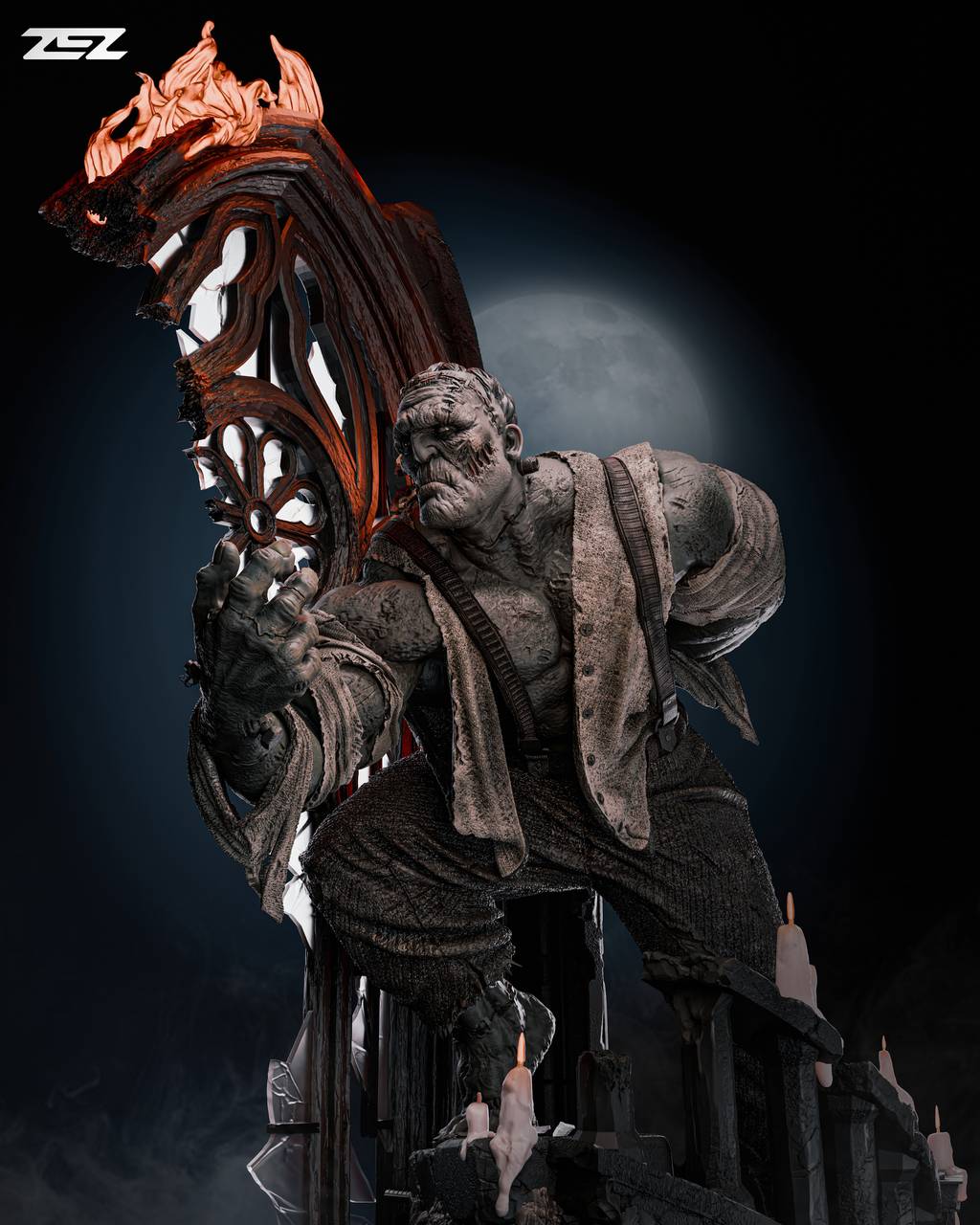 P站图纸印象馆 ZEZ STUDIOS 科学怪人 弗兰肯斯坦 ZEZ STUDIOS 科学怪人 弗兰肯斯坦