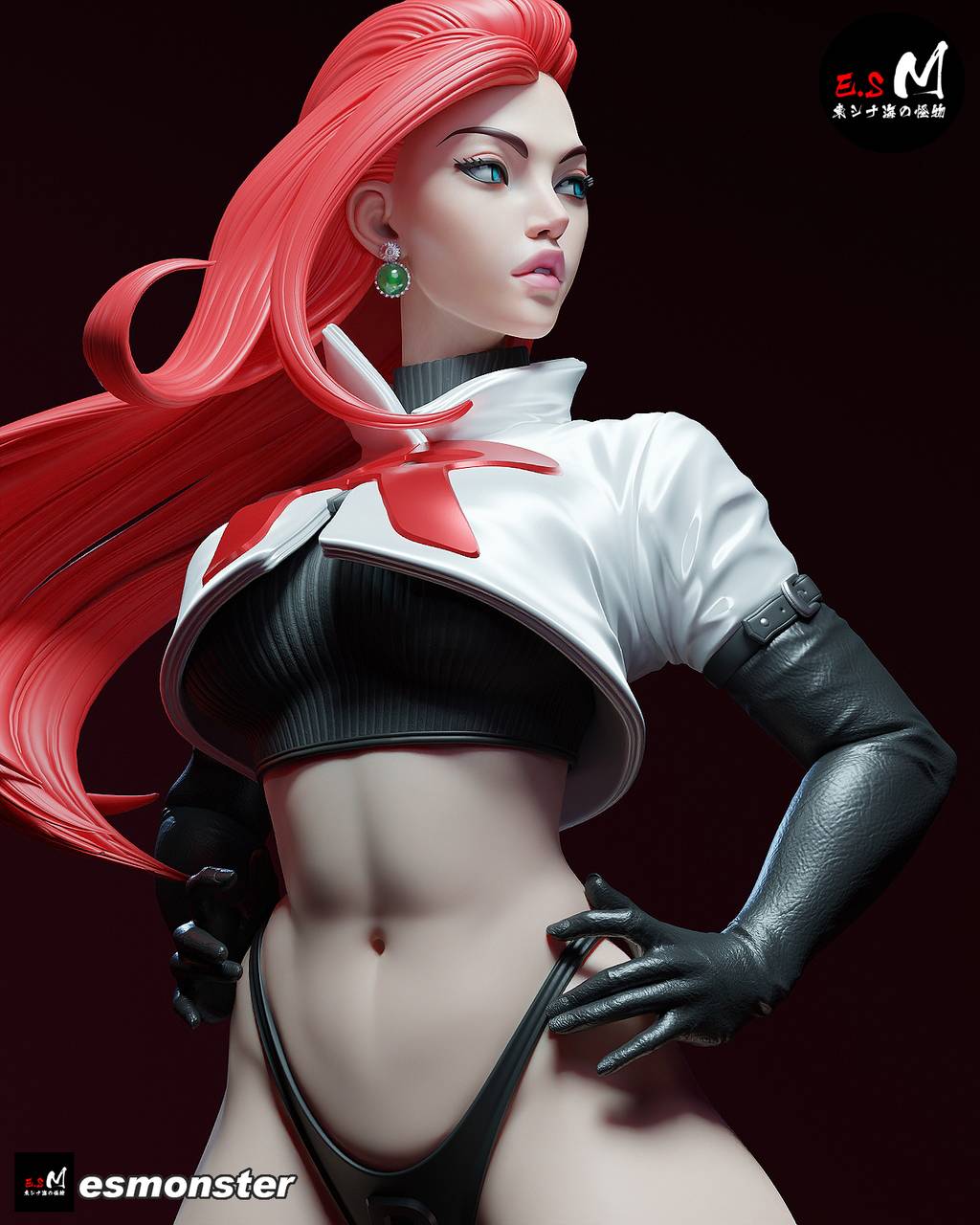 P站图纸印象馆 ESMonster 精灵宝可梦 武藏 ESMonster 精灵宝可梦 武藏