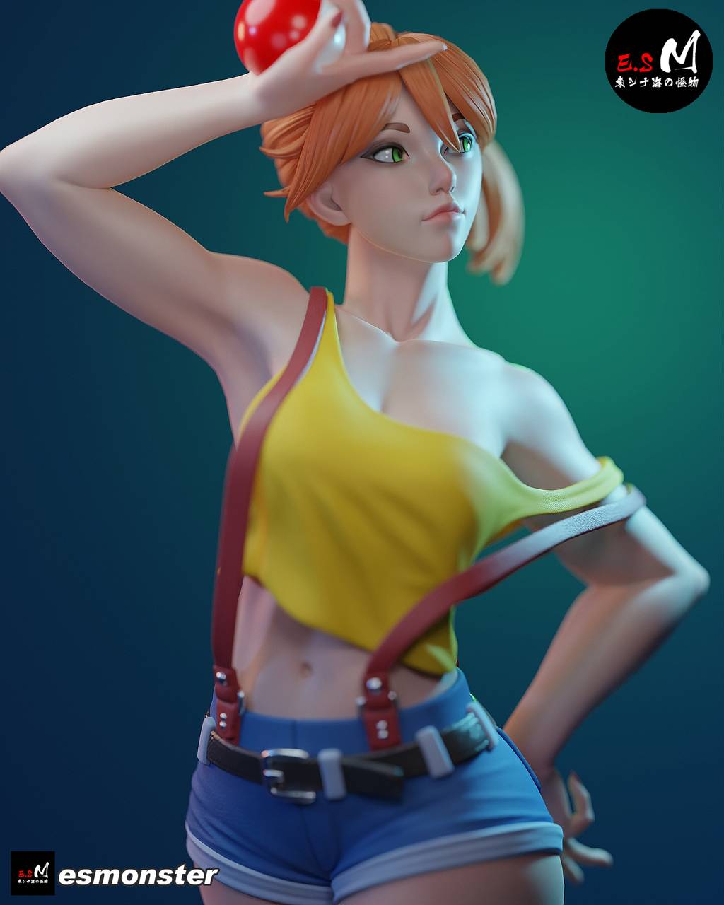 P站图纸印象馆 ESMonster 精灵宝可梦 小霞 ESMonster 精灵宝可梦 小霞