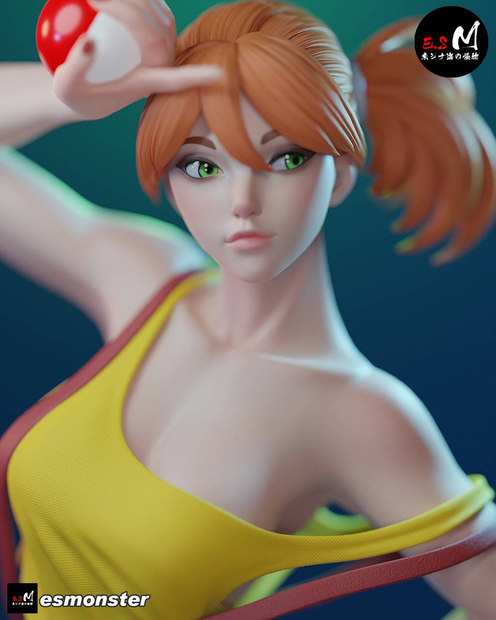 P站图纸印象馆 ESMonster 精灵宝可梦 小霞 ESMonster 精灵宝可梦 小霞