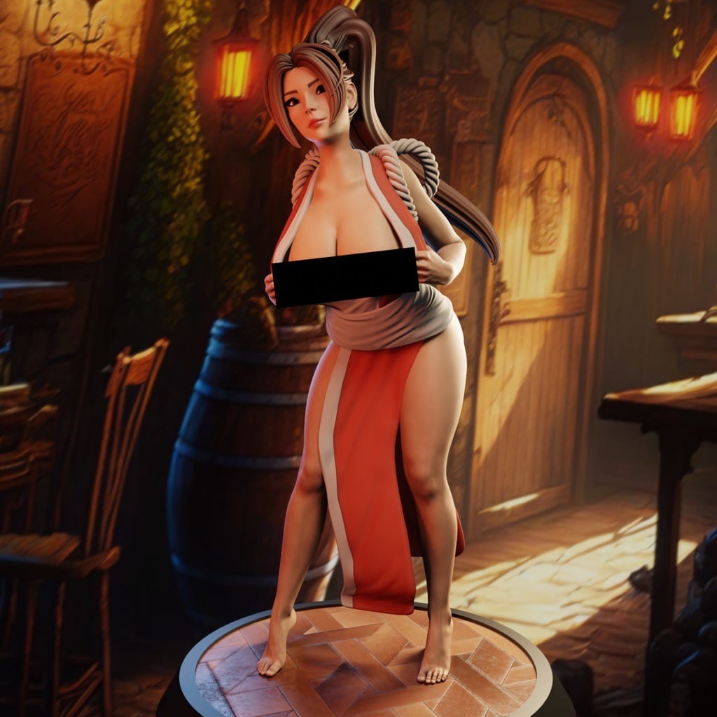 P站图纸印象馆 QB Works 拳皇 不知火舞 QB Works 拳皇 不知火舞