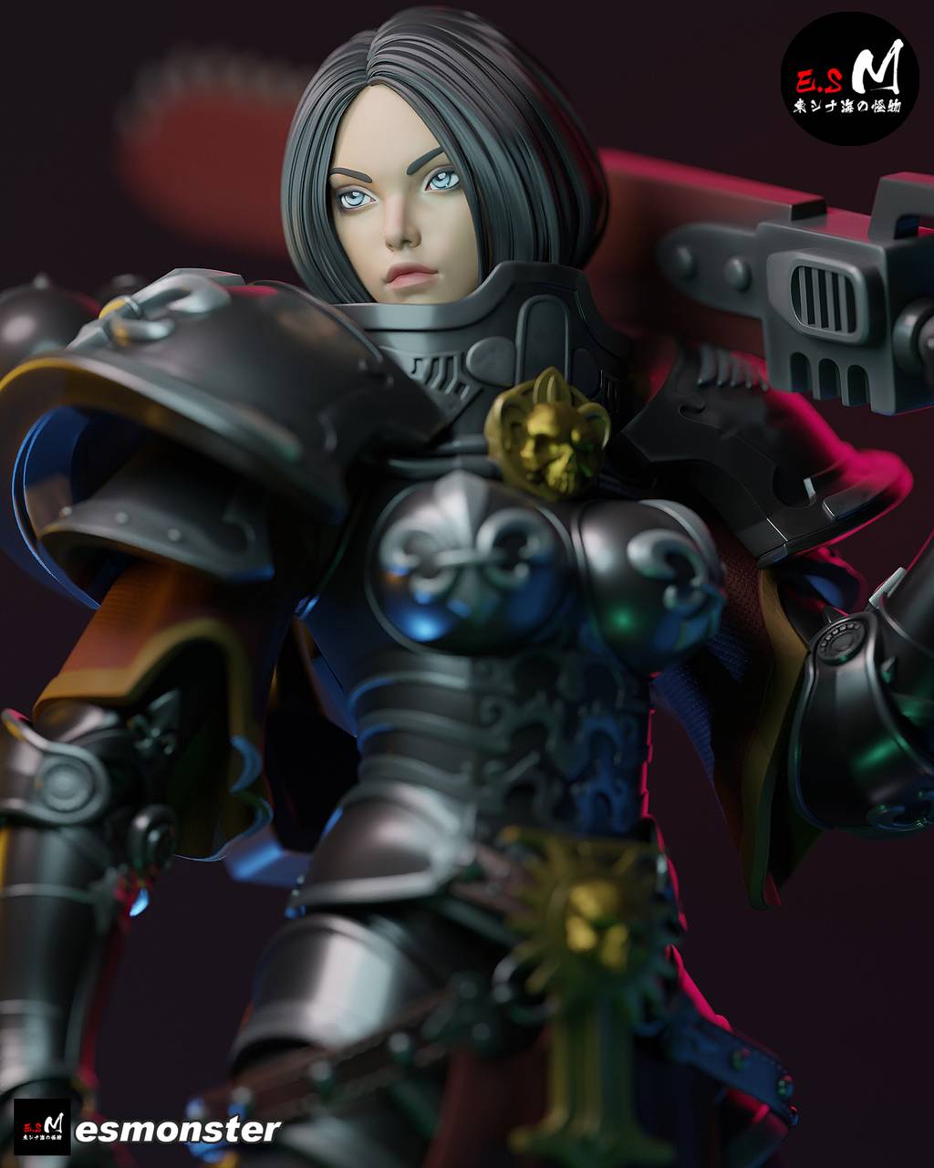 P站图纸印象馆 ESMonster 战锤K 战斗姐妹 ESMonster 战锤K 战斗姐妹