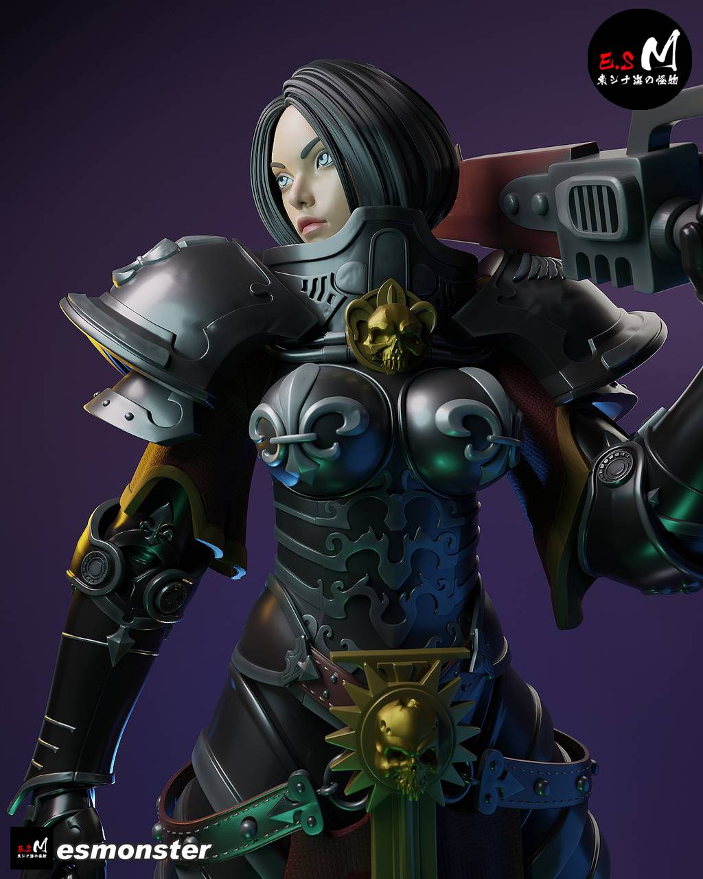 P站图纸印象馆 ESMonster 战锤K 战斗姐妹 ESMonster 战锤K 战斗姐妹