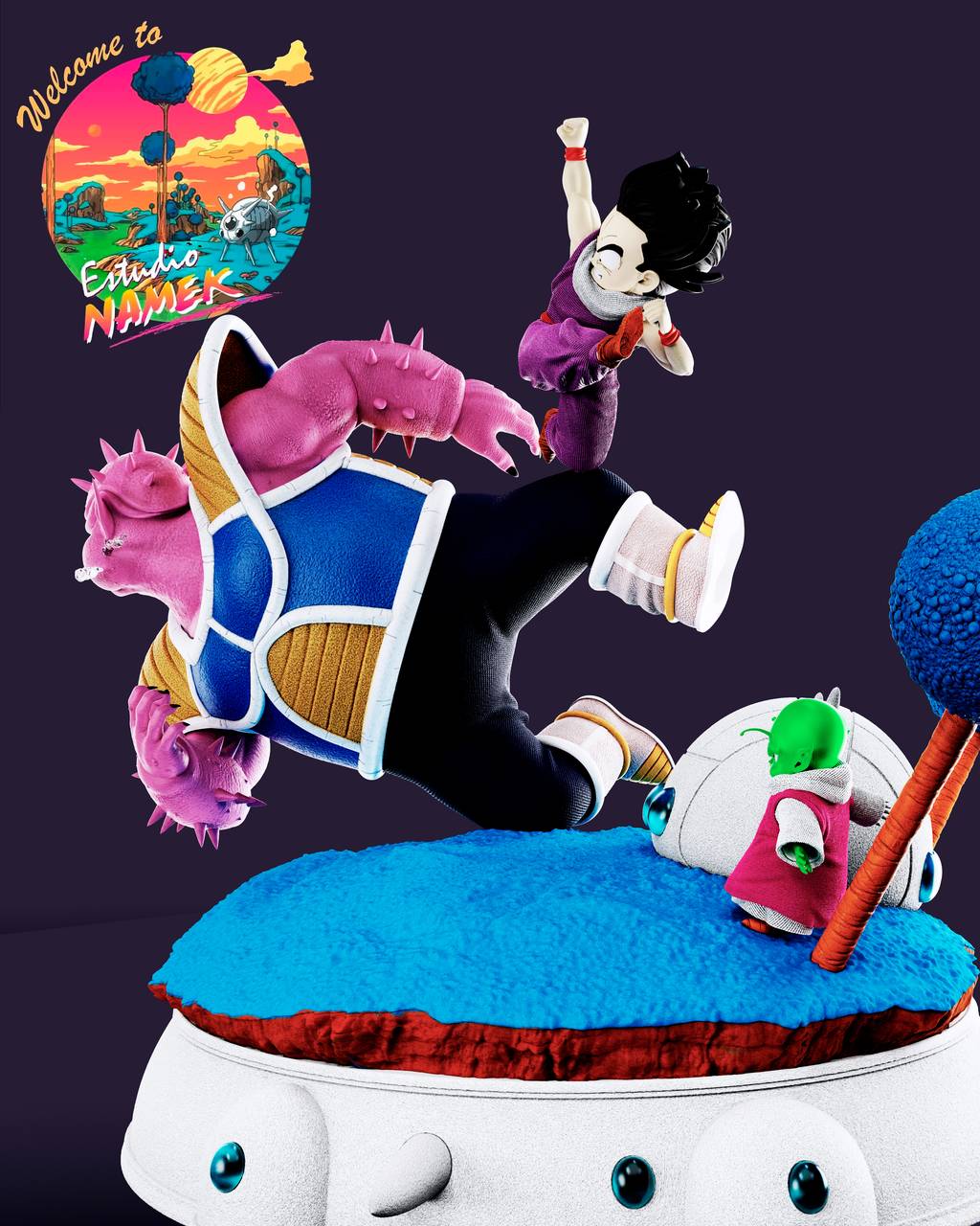 P站图纸印象馆 龙珠 悟饭VS多多利亚 龙珠 悟饭VS多多利亚