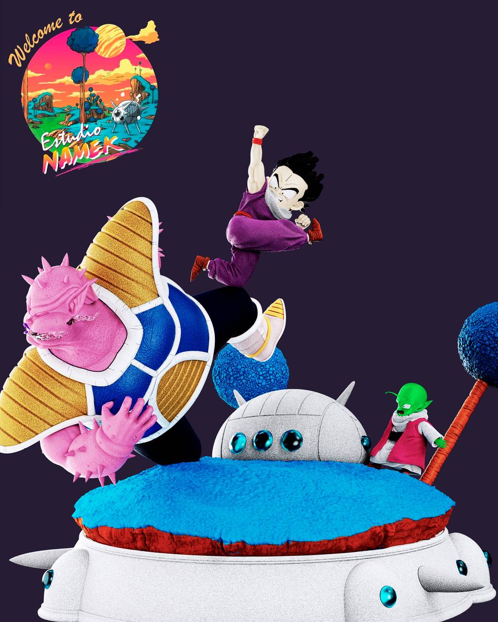 P站图纸印象馆 龙珠 悟饭VS多多利亚 龙珠 悟饭VS多多利亚