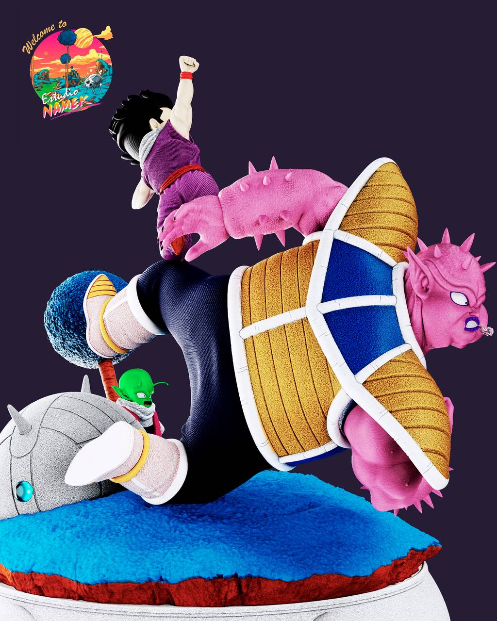 P站图纸印象馆 龙珠 悟饭VS多多利亚 龙珠 悟饭VS多多利亚