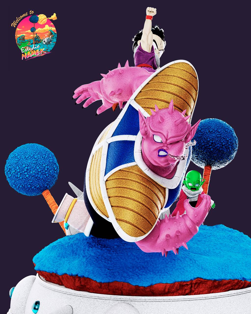 P站图纸印象馆 龙珠 悟饭VS多多利亚 龙珠 悟饭VS多多利亚