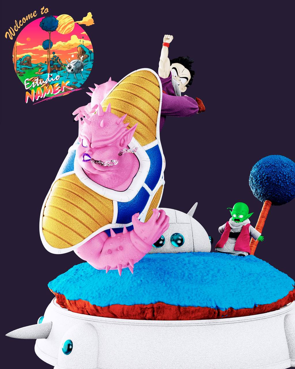 P站图纸印象馆 龙珠 悟饭VS多多利亚 龙珠 悟饭VS多多利亚