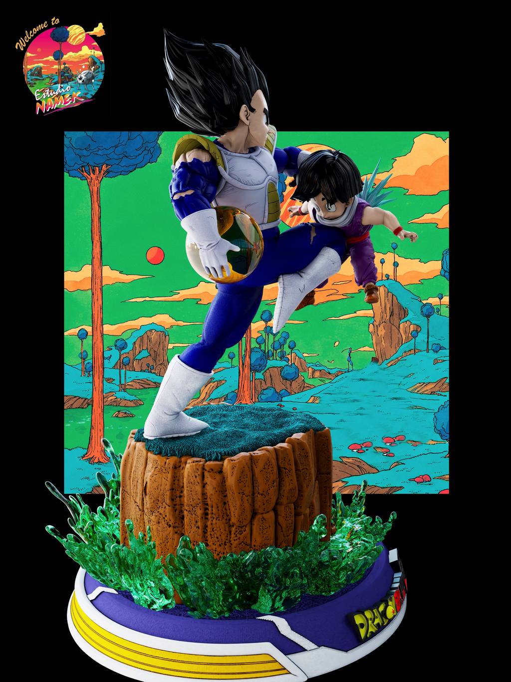 P站图纸印象馆 龙珠 悟空VS贝吉塔 龙珠 悟空VS贝吉塔