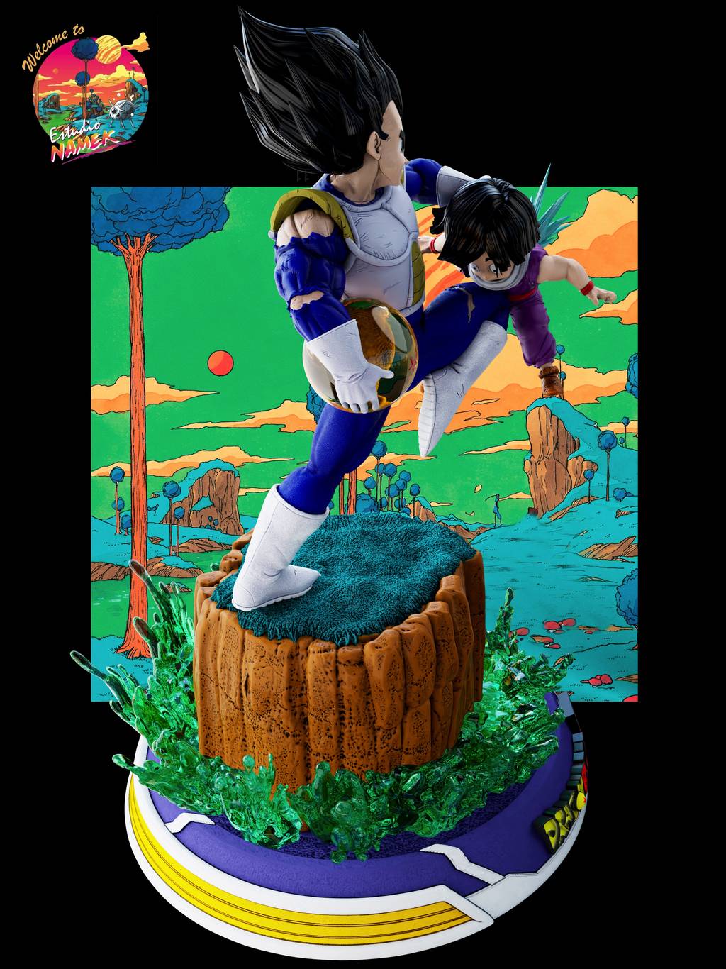 P站图纸印象馆 龙珠 悟空VS贝吉塔 龙珠 悟空VS贝吉塔