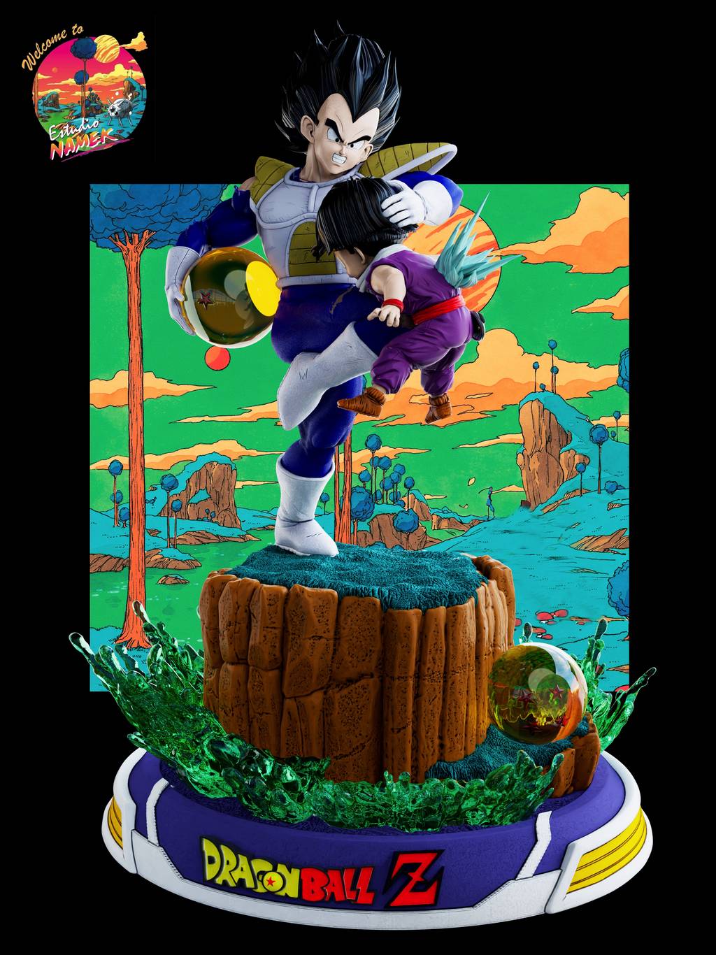 P站图纸印象馆 龙珠 悟空VS贝吉塔 龙珠 悟空VS贝吉塔