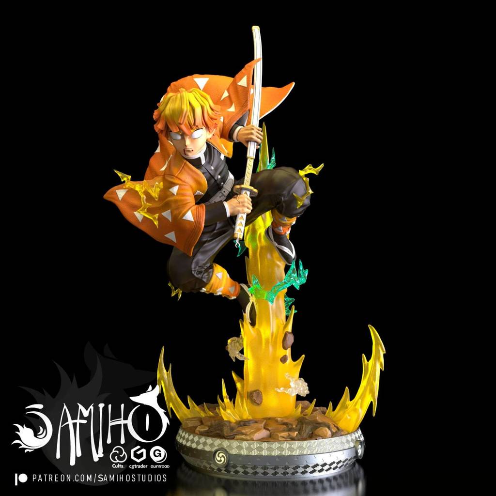 P站图纸印象馆 Samiho 鬼灭之刃 我妻善逸 Samiho 鬼灭之刃 我妻善逸